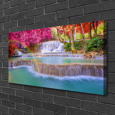 Canvas Kunstdruck Wasserfall Natur