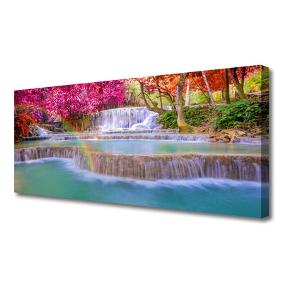 Canvas Kunstdruck Wasserfall Natur