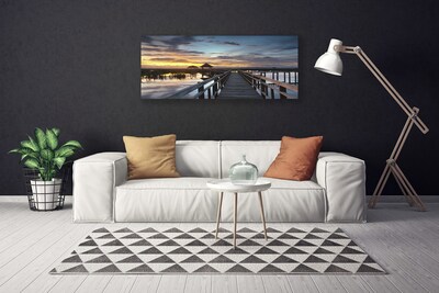 Canvas Kunstdruck Brücke Architektur