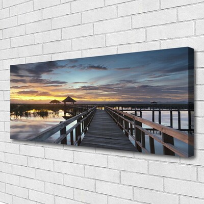 Canvas Kunstdruck Brücke Architektur