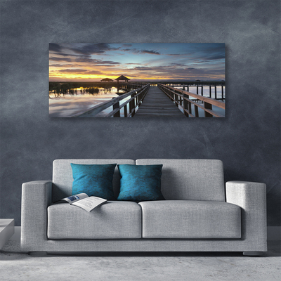 Canvas Kunstdruck Brücke Architektur