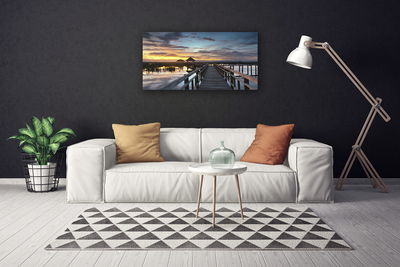 Canvas Kunstdruck Brücke Architektur