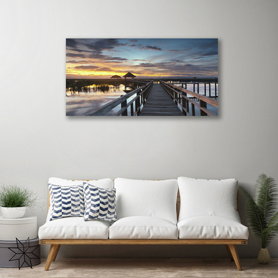 Canvas Kunstdruck Brücke Architektur