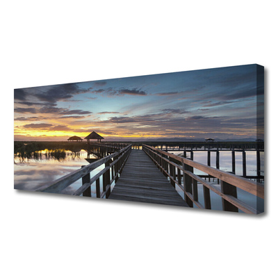 Canvas Kunstdruck Brücke Architektur