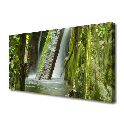 Canvas Kunstdruck Wasserfall Natur