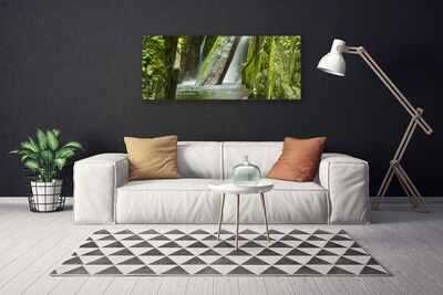 Canvas Kunstdruck Wasserfall Natur