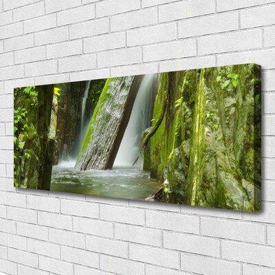 Canvas Kunstdruck Wasserfall Natur