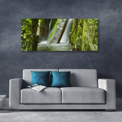 Canvas Kunstdruck Wasserfall Natur