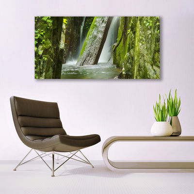 Canvas Kunstdruck Wasserfall Natur