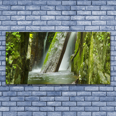 Canvas Kunstdruck Wasserfall Natur