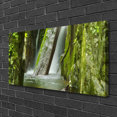 Canvas Kunstdruck Wasserfall Natur