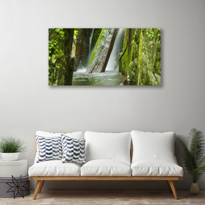 Canvas Kunstdruck Wasserfall Natur