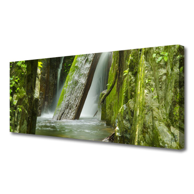 Canvas Kunstdruck Wasserfall Natur