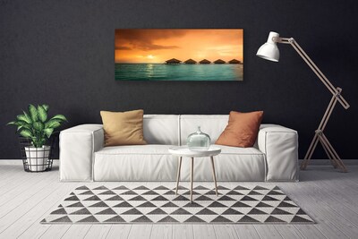 Canvas Kunstdruck Meer Sonne Landschaft