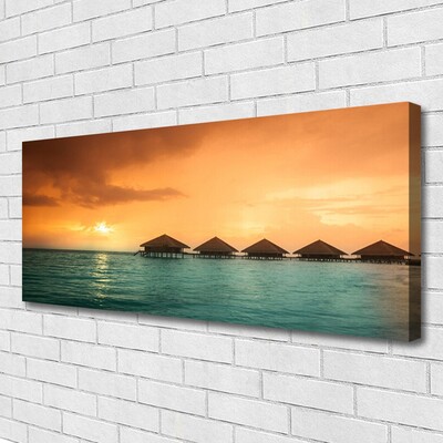 Canvas Kunstdruck Meer Sonne Landschaft