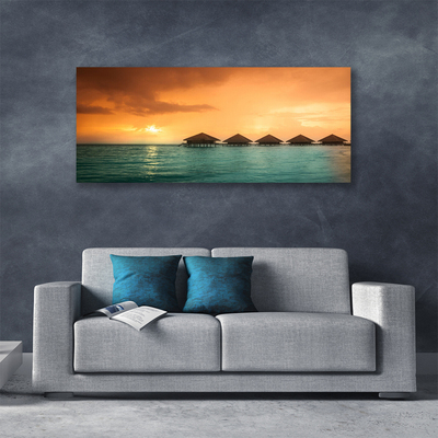 Canvas Kunstdruck Meer Sonne Landschaft