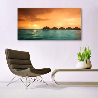 Canvas Kunstdruck Meer Sonne Landschaft