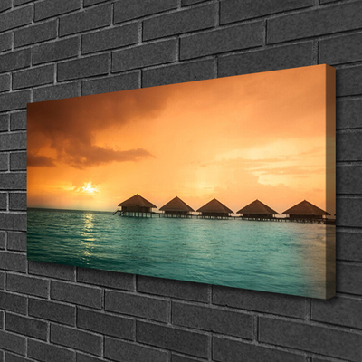 Canvas Kunstdruck Meer Sonne Landschaft