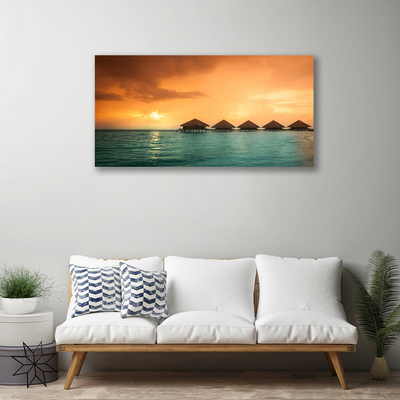 Canvas Kunstdruck Meer Sonne Landschaft