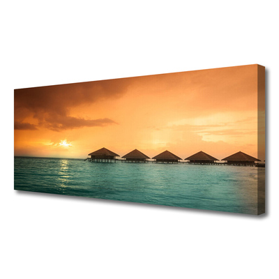 Canvas Kunstdruck Meer Sonne Landschaft