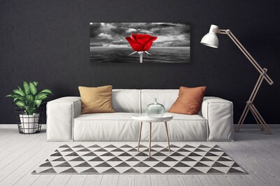Canvas Kunstdruck Rose Pflanzen