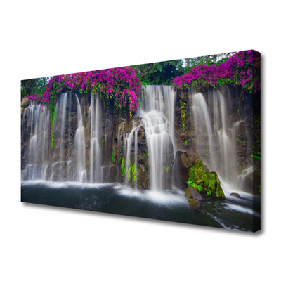 Canvas Kunstdruck Wasserfall Natur