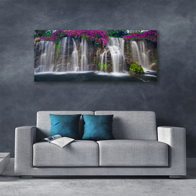 Canvas Kunstdruck Wasserfall Natur