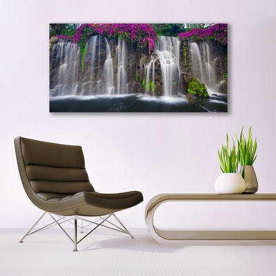 Canvas Kunstdruck Wasserfall Natur