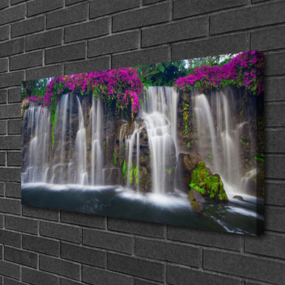 Canvas Kunstdruck Wasserfall Natur