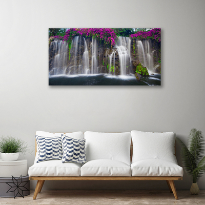 Canvas Kunstdruck Wasserfall Natur