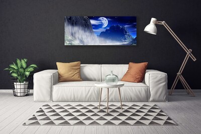 Canvas Kunstdruck Gebirge Nacht Landschaft