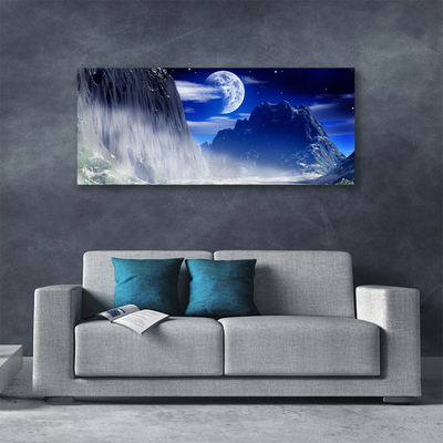 Canvas Kunstdruck Gebirge Nacht Landschaft