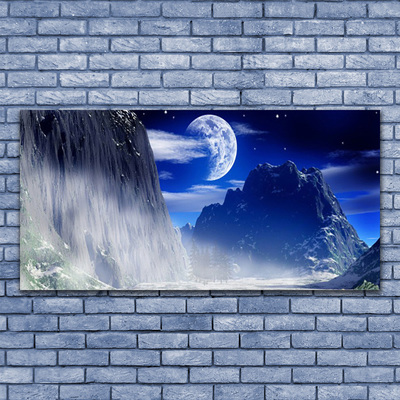 Canvas Kunstdruck Gebirge Nacht Landschaft