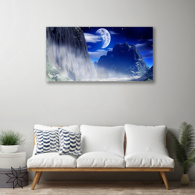 Canvas Kunstdruck Gebirge Nacht Landschaft