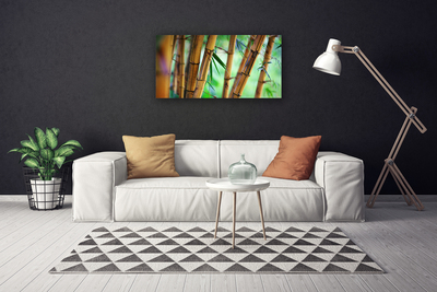 Canvas Kunstdruck Bambusrohr Natur