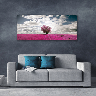 Canvas Kunstdruck Baum Feld Natur