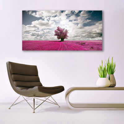 Canvas Kunstdruck Baum Feld Natur