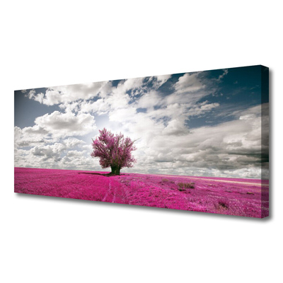 Canvas Kunstdruck Baum Feld Natur