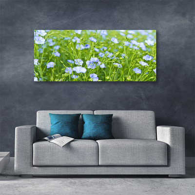 Canvas Kunstdruck Blumen Gras Natur