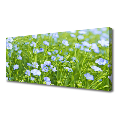 Canvas Kunstdruck Blumen Gras Natur