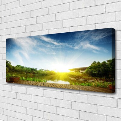 Canvas Kunstdruck See Landschaft