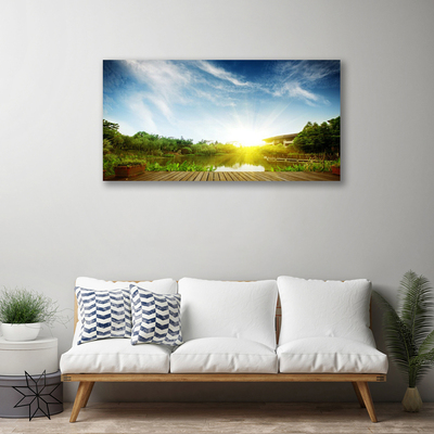 Canvas Kunstdruck See Landschaft