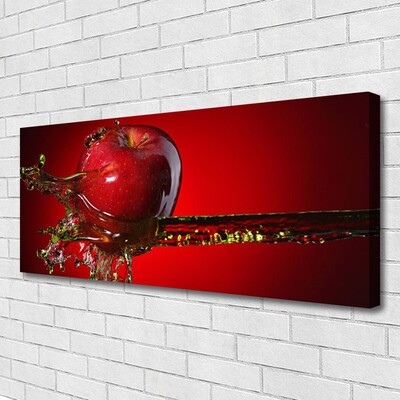 Canvas Kunstdruck Apfel Wasser Küche