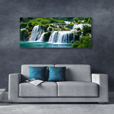 Canvas Kunstdruck Wasserfall Natur