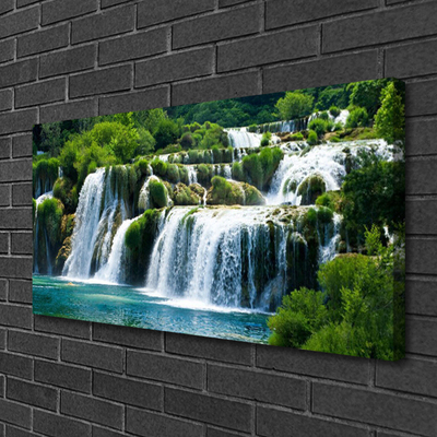 Canvas Kunstdruck Wasserfall Natur