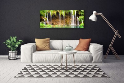 Canvas Kunstdruck Wasserfall Natur