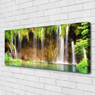 Canvas Kunstdruck Wasserfall Natur