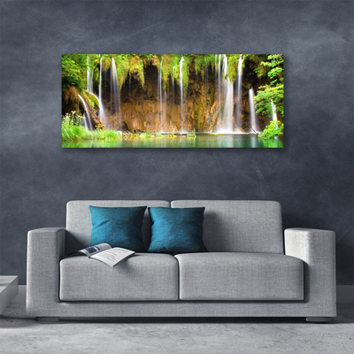 Canvas Kunstdruck Wasserfall Natur