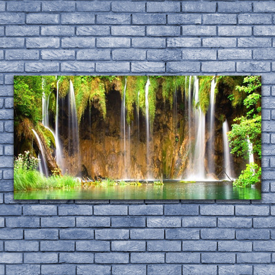 Canvas Kunstdruck Wasserfall Natur