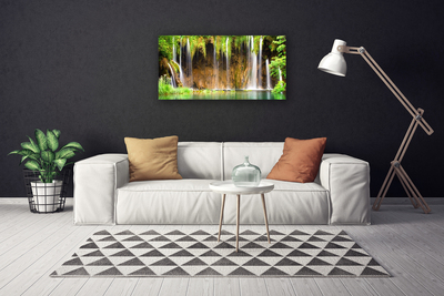 Canvas Kunstdruck Wasserfall Natur